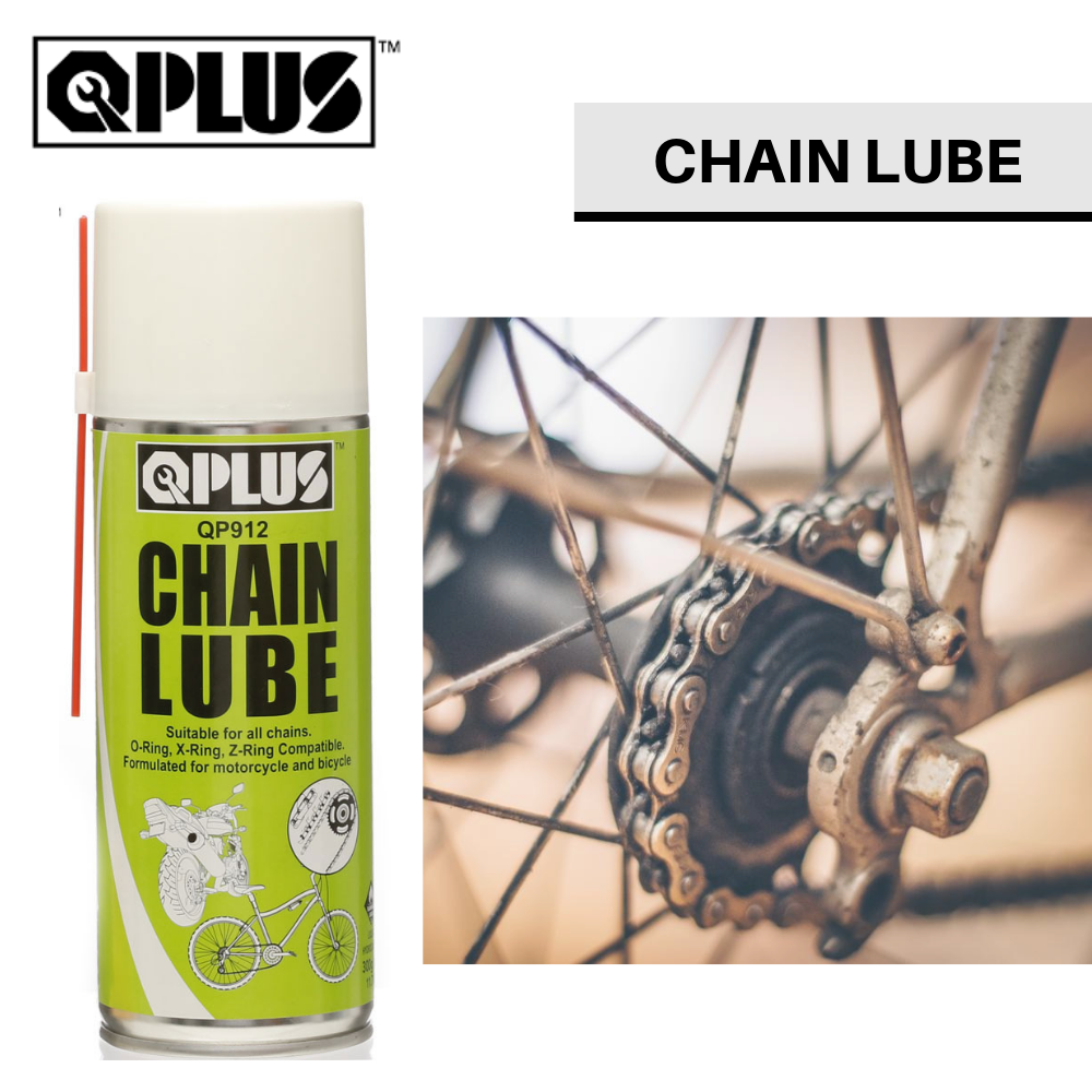 QPLUS QP912 CHAIN LUBE FOR MOTORCYCLE & BICYCLE (300G)